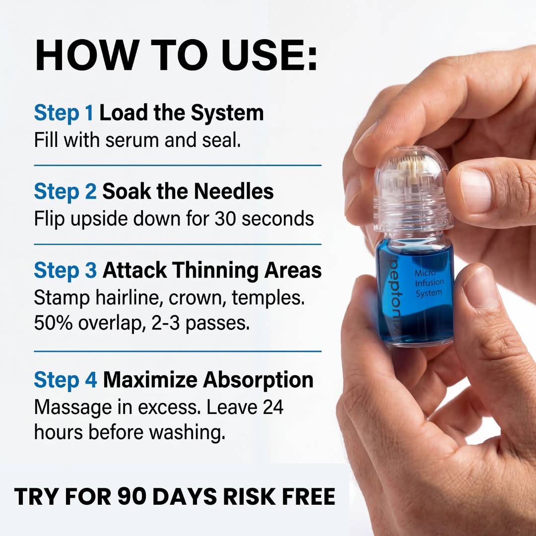 Micro-Infusion Peptide System For Hair Regrowth.